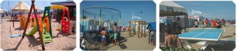 la plage de Rimini